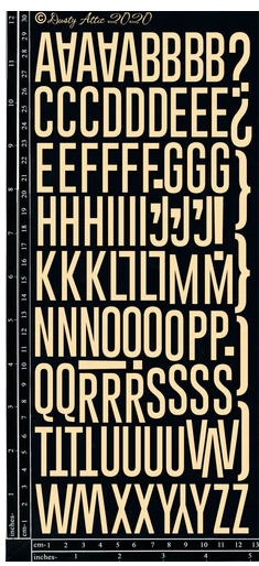 Tall & Lean Alphabet by Dusty Attic | A Place To Create